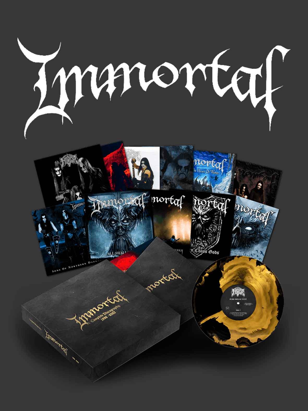 IMMORTAL reúne toda sua discografia em box de vinil
